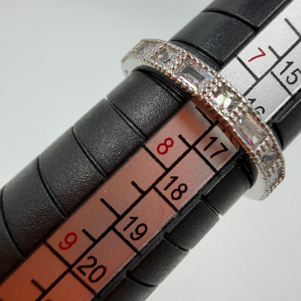 Sterling Silver Rings Stackable Infinity Band Lot… - image 7